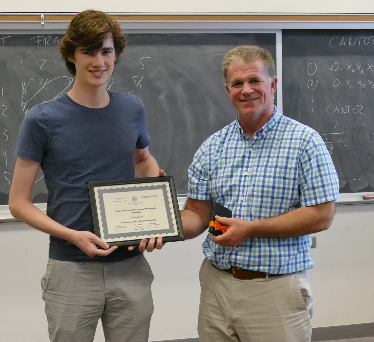 Recipient James Graham and Chair, Dave Chopp